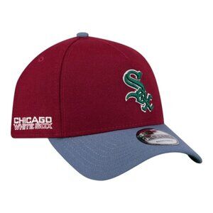 New Era Chicago White Sox Cherry 9FORTY Adjustable Snapback Hat White Sox Patch